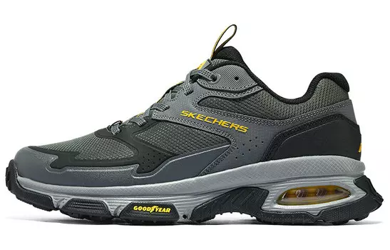 Кроссовки Skechers Lifestyle Shoes Men Low-top Black/Green, черный/зеленый