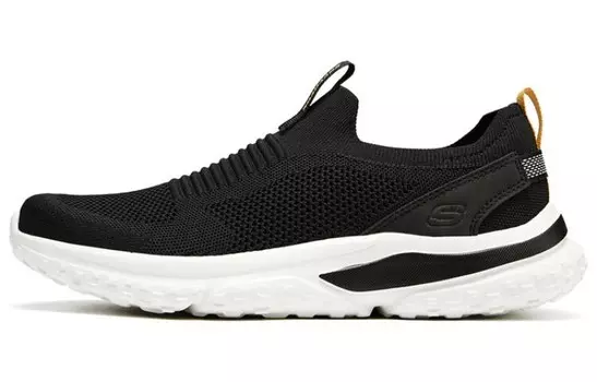 Кроссовки Skechers Lifestyle Shoes Men Low-top Black/White/BKW, черный/белый