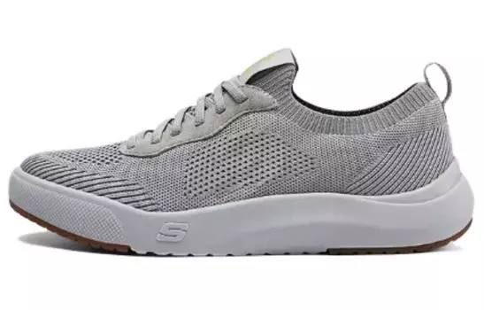 Кроссовки Skechers Lifestyle Shoes Men Low-top Grayish Yellow, серый
