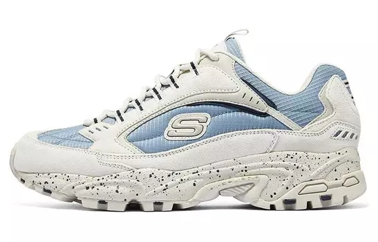 Кроссовки Skechers Lifestyle Shoes Men Low-top White/Royal Blue, белый/синий