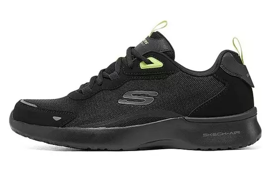Кроссовки Skechers Lifestyle Shoes Men Low-top Black/green, черный