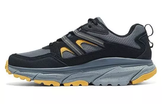 Кроссовки Skechers Lifestyle Shoes Men Low-top Black/Yellow, черный/желтый