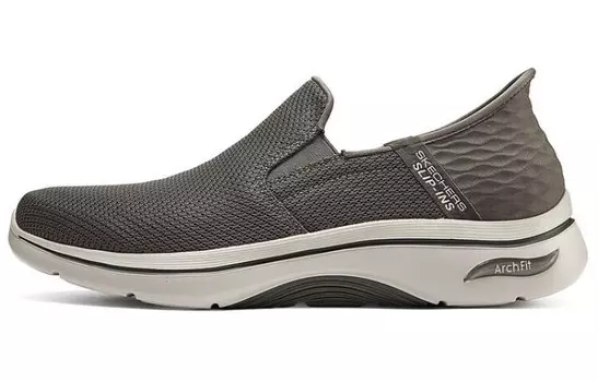Кроссовки Skechers Lifestyle Shoes Men Low-top Brown/White, коричневый