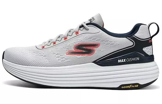 Кроссовки Skechers Lifestyle Shoes Men Low-top Grey/Black/White/Red/Yellow, серый/черный