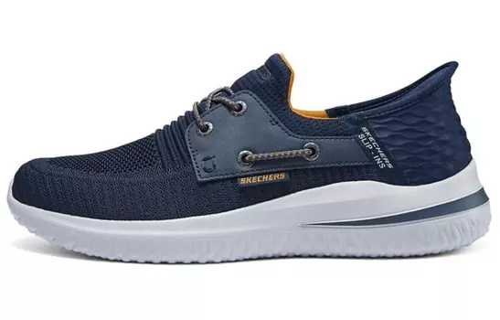 Кроссовки Skechers Lifestyle Shoes Men Low-top Blue, цвет Navy