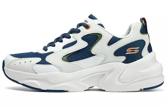 Кроссовки Skechers Lifestyle Shoes Men Low-top White/Blue, белый/синий