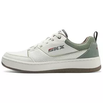Кроссовки Skechers Lifestyle Shoes Men Low-top White/Volt/Light Lemon Twist/Black, белый/черный
