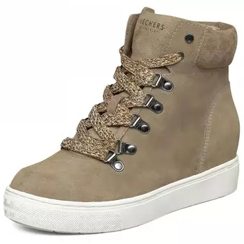 Кроссовки Skechers Lifestyle Shoes Women's High-top Grey/brown, коричневый