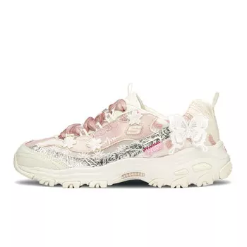 Кроссовки Skechers Lifestyle Shoes Women's Low-top Pink/Beige, серебряный