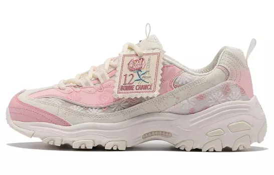 Кроссовки Skechers Lifestyle Shoes Women's Low-top Beige/Pink, розовый
