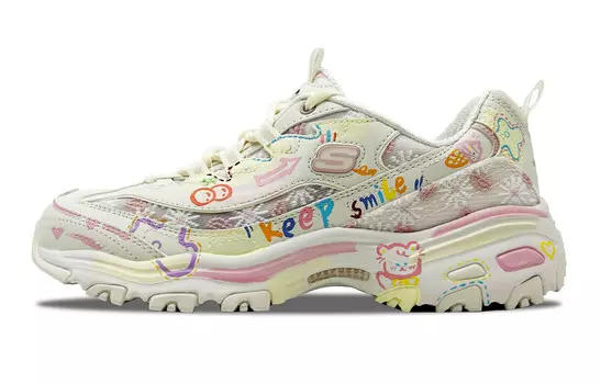 Кроссовки Skechers Lifestyle Shoes Women's Low-top Pink/rice/yellow, цвет Corn yellow