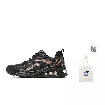 Кроссовки Skechers Lifestyle Shoes Women's Low-top Black/Gold, черный/золотой
