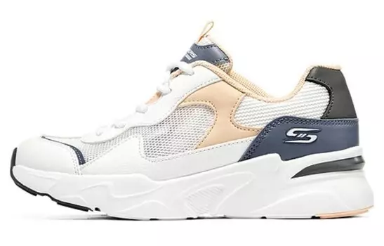 Кроссовки Skechers Lifestyle Shoes Women's Low-top White/Gray/Pink, белый/серый/розовый