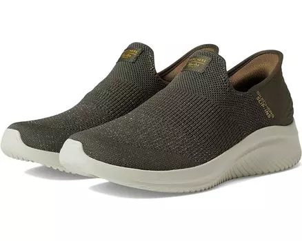 Кроссовки SKECHERS Martha Stewart Ultra Flex 3.0 - Neptune Hands Free Slip-Ins, оливковый