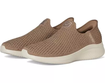 Кроссовки SKECHERS Martha Stewart Ultra Flex 3.0 - Dazzling Hands Free Slip-Ins, цвет Mocha