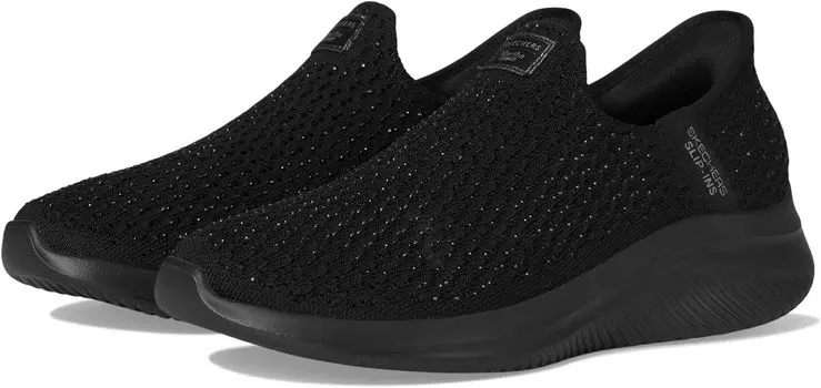 Кроссовки SKECHERS Martha Stewart Ultra Flex 3.0 - Dazzling Hands Free Slip-Ins, черный