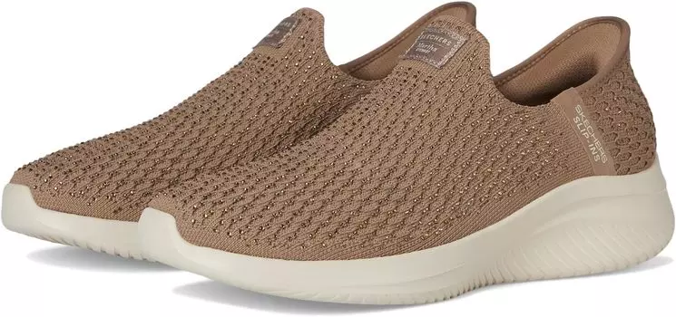 Кроссовки SKECHERS Martha Stewart Ultra Flex 3.0 - Dazzling Hands Free Slip-Ins, цвет Mocha
