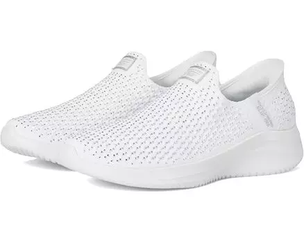 Кроссовки SKECHERS Martha Stewart Ultra Flex 3.0 - Dazzling Hands Free Slip-Ins, цвет White Silver