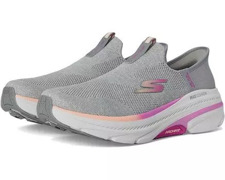 Кроссовки SKECHERS Max Cushioning Arch Fit 2.0 Cambridge Hands Free Slip-Ins, цвет Gray/Pink