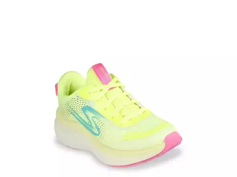 Кроссовки Skechers Max Cushioning Ascend — детские, лаймово-зеленые