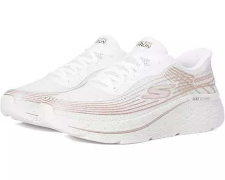 Кроссовки SKECHERS Max Cushioning Elite 2.0 Kaplan Hands Free Slip-Ins, цвет White/Rose Gold