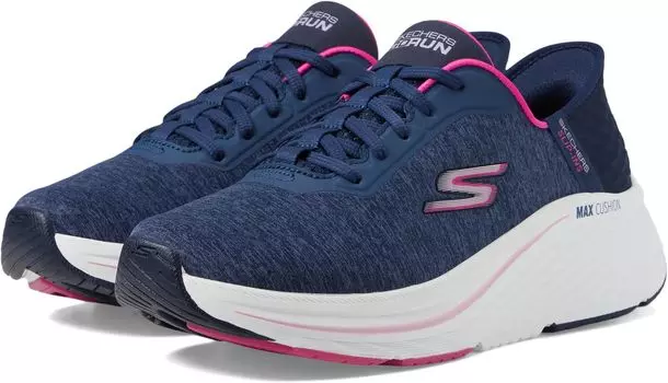 Кроссовки SKECHERS Max Cushioning Elite 2.0 Prevail Hands Free Slip-Ins, цвет Navy/Pink