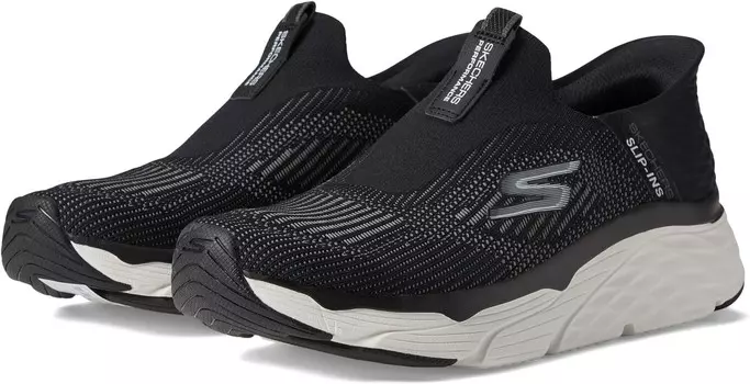 Кроссовки SKECHERS Max Cushioning Elite Advantageous Hands Free Slip-Ins, цвет Black/White