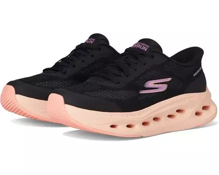 Кроссовки SKECHERS Max Cushioning Glide Step Hartford Hands Free Slip-Ins, цвет Black/Purple