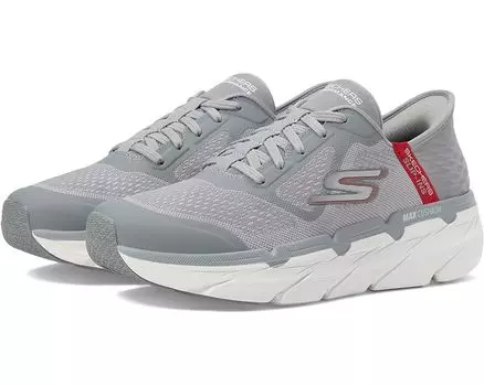 Кроссовки SKECHERS Max Cushioning Premier Ascendant Hands Free Slip-Ins, цвет Gray/Red
