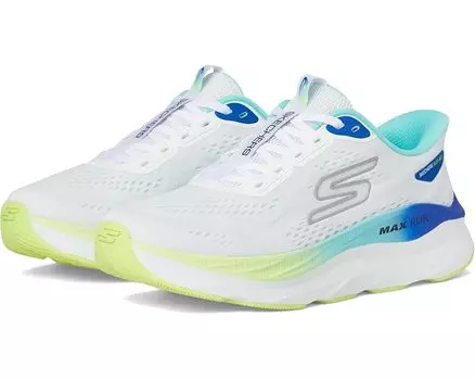 Кроссовки SKECHERS Max Run Hands Free Slip-Ins, белый/мульти