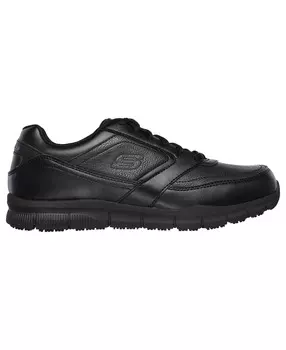 Кроссовки Skechers Men's Work Relaxed Fit Nampa Slip Resistant Work Casual From Finish Line, черный (Размер 39 RU)