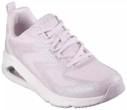 Кроссовки Skechers на танкетке "TRES-AIR UNO-GLIT-AIRY", с классным дизайном каблука, повседневная обувь, полуботинки, туфли на шнуровке, розовый