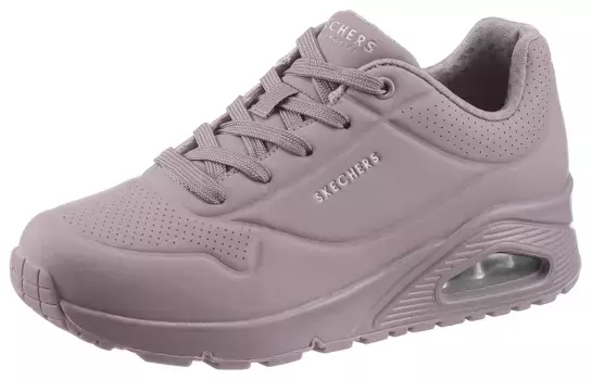 Кроссовки Skechers на танкетке "Uno - Stand on Air", с мелкой перфорацией, повседневная обувь, полуботинки, туфли на шнуровке, цвет Flieder