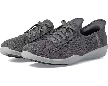 Кроссовки SKECHERS Newbury St - Our Time Hands Free Slip-Ins, угольный