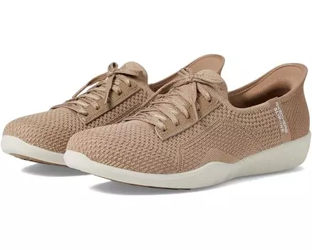 Кроссовки SKECHERS Newbury St - Our Time Hands Free Slip-Ins, цвет Mocha