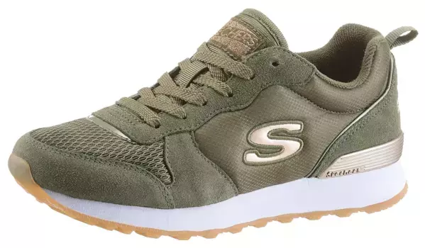 Кроссовки Skechers "OG 85 - GOLDN GURL", повседневная обувь, полуботинки, шнуровка с пеной с эффектом памяти с воздушным охлаждением, зеленый