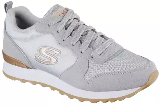 Кроссовки Skechers "OG 85 - GOLDN GURL", повседневная обувь, полуботинки, шнуровка с пеной с эффектом памяти с воздушным охлаждением, серый