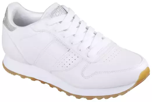 Кроссовки Skechers "OG 85 - OLD SCHOOL COOL vegan", с блестками, повседневная обувь, полуботинки, туфли на шнуровке, белый