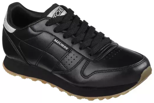 Кроссовки Skechers "OG 85 - OLD SCHOOL COOL vegan", с блестками, повседневная обувь, полуботинки, туфли на шнуровке, черный