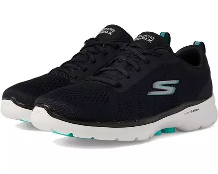 Кроссовки SKECHERS Performance Go Walk 6 - Sky Wind, цвет Black/Turquoise