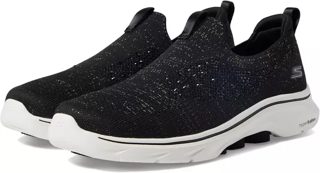 Кроссовки SKECHERS Performance Go Walk 7 Bling, цвет Black/Rose Gold