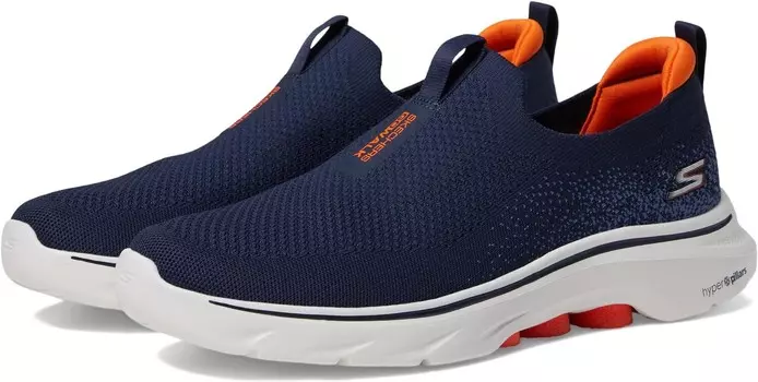 Кроссовки SKECHERS Performance Go Walk 7, цвет Navy/Orange