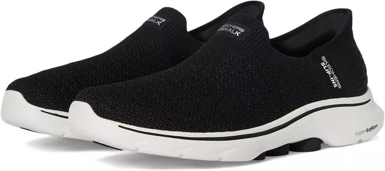Кроссовки SKECHERS Performance Go Walk 7 Springtime Hands Free Slip-Ins, цвет Black/White