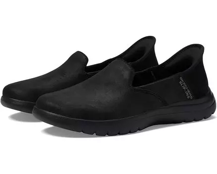 Кроссовки SKECHERS Performance On-The-Go Flex - Captivating Hands Free Slip-Ins, цвет Black/Black
