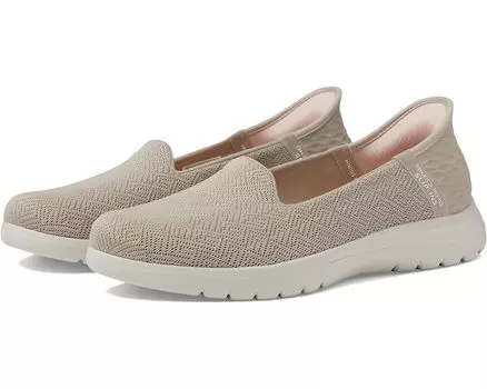 Кроссовки SKECHERS Performance On-The-Go Flex - Astonish Hands Free Slip-Ins, цвет Taupe