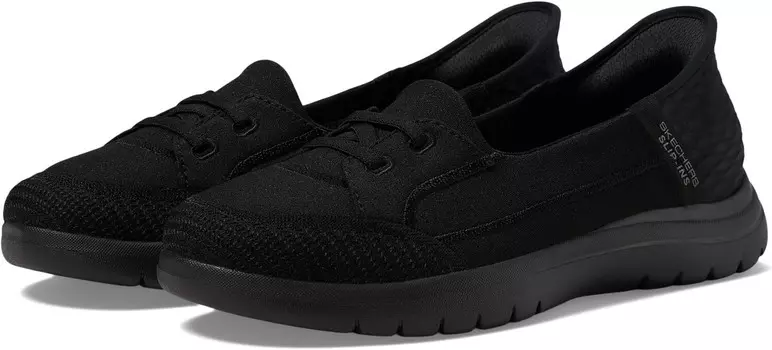 Кроссовки SKECHERS Performance On-The-Go Flex - Top Notch Hands Free Slip-Ins, цвет Black/Black