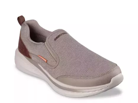 Кроссовки Skechers Relaxed Fit Slade Lucan Slip-On, серо-коричневый