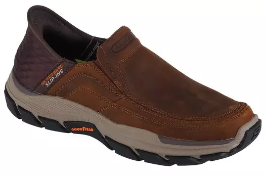 Кроссовки Skechers Respected Elgin slip-on, коричневый