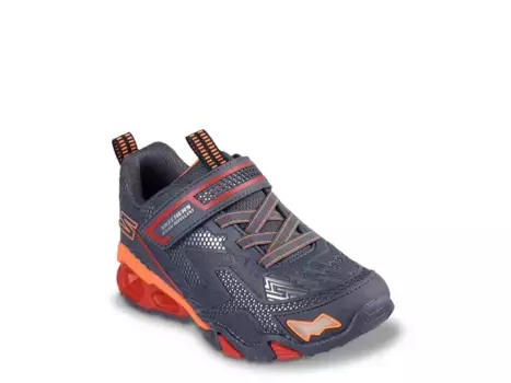 Кроссовки Skechers S-Lights Hydro Lights Heat-Tread Light-Up — детские, серые/оранжевые