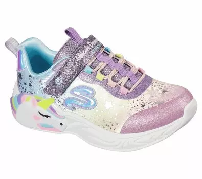 Кроссовки Skechers S Lights Unicorn, фиолетовый